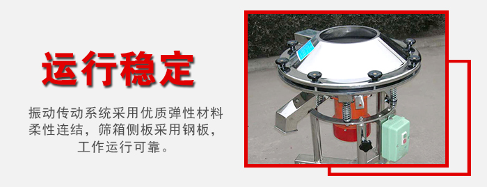 高頻過濾篩采用**彈性材料，柔性連接，篩箱側板采用鋼板。
